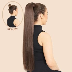 Gigi Long 30 Inch Straight Wraparound Ponytail Hair Piece