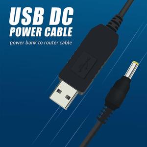 DC 5V to DC 9V / 12V USB Boost Cable WiFi to Powerbank Connector Boost Converter Step-up Cord for Wifi Router