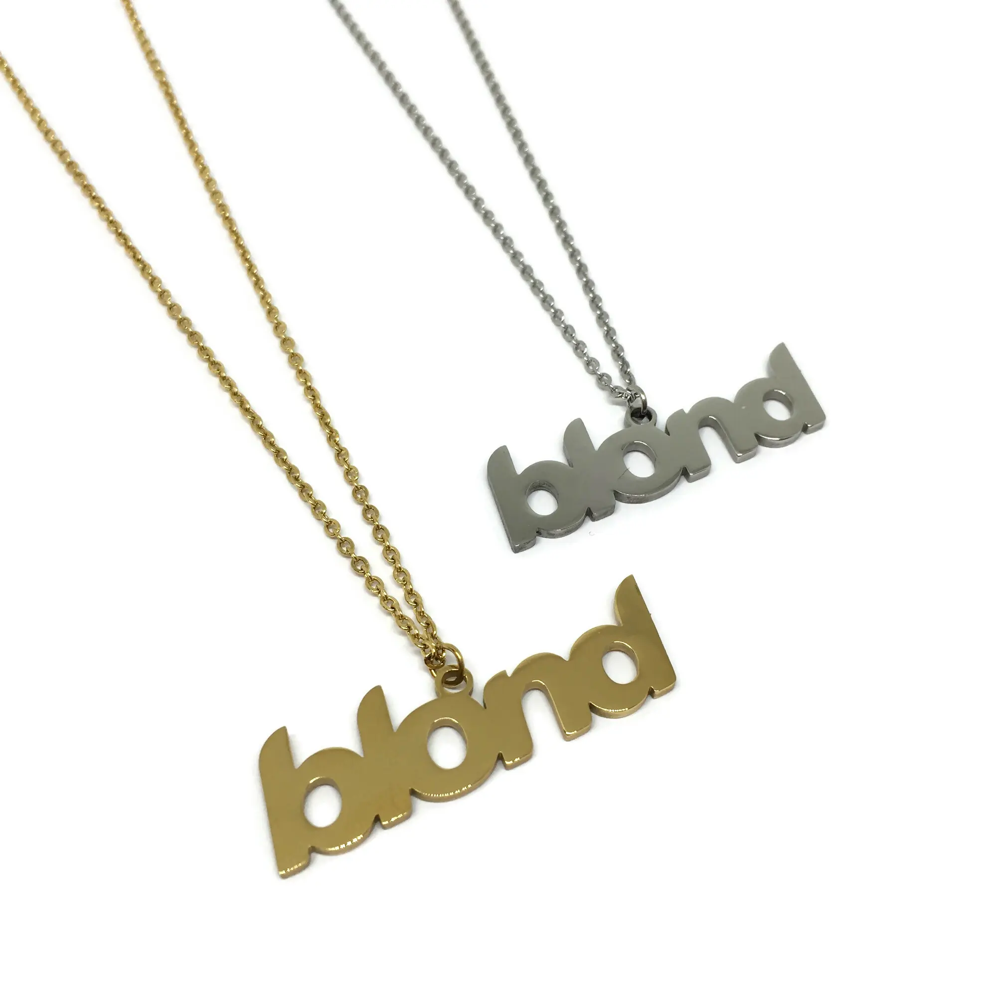 Frank Ocean Blond Stainless Steel Necklace l Unisex Hip Hop Rapper Music Pendant Chain Gold Silver Odd Future