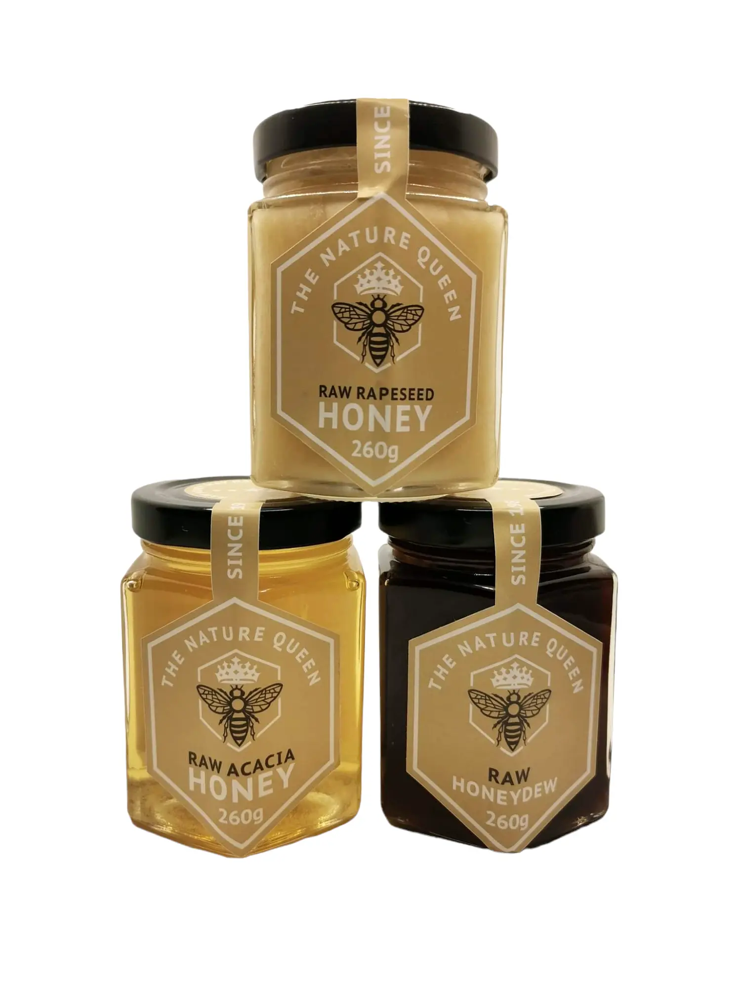 Raw & Natural Honey Selection - 3x 260 Or 530g