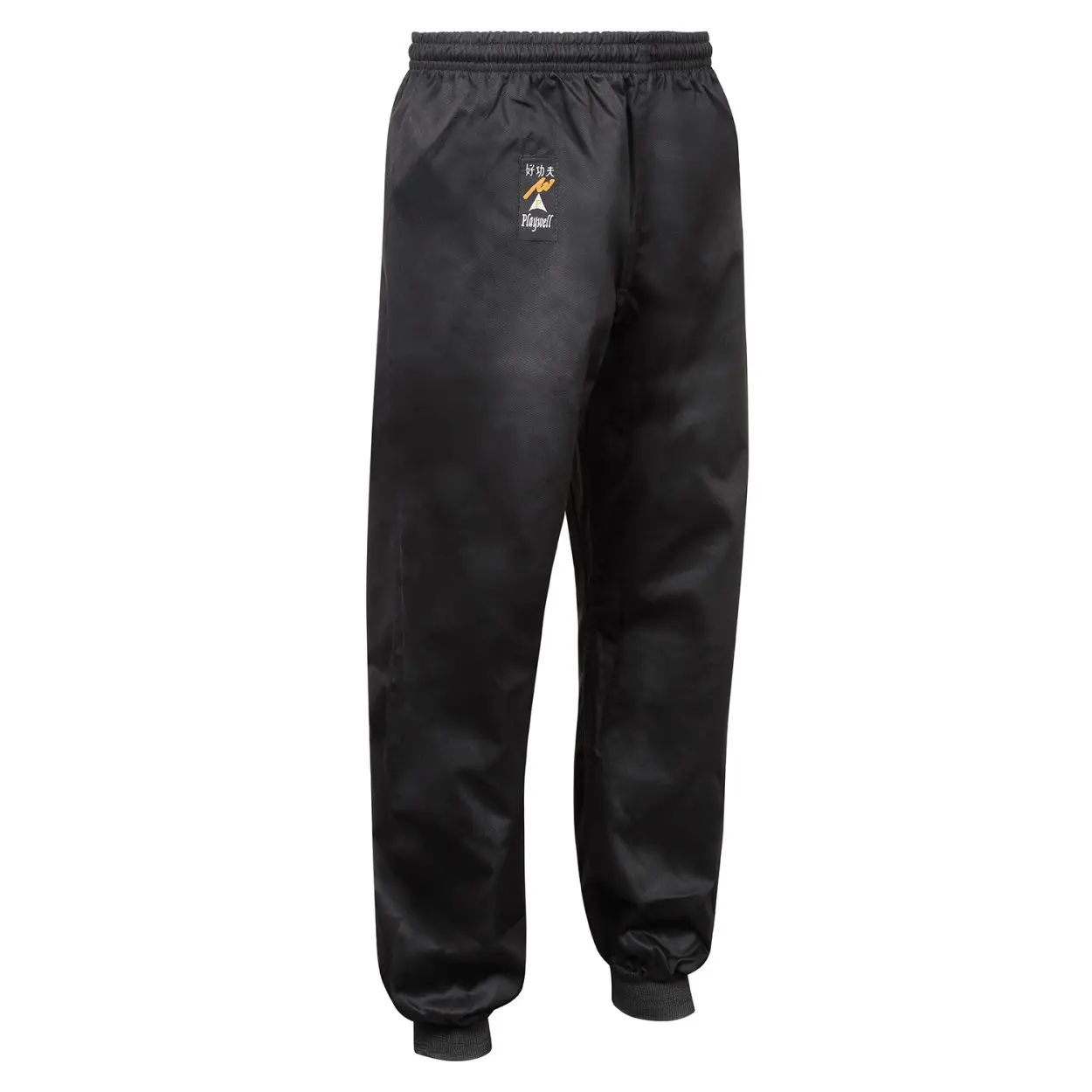 KUNG FU TROUSERS BLACK: 100% COTTON 9OZ