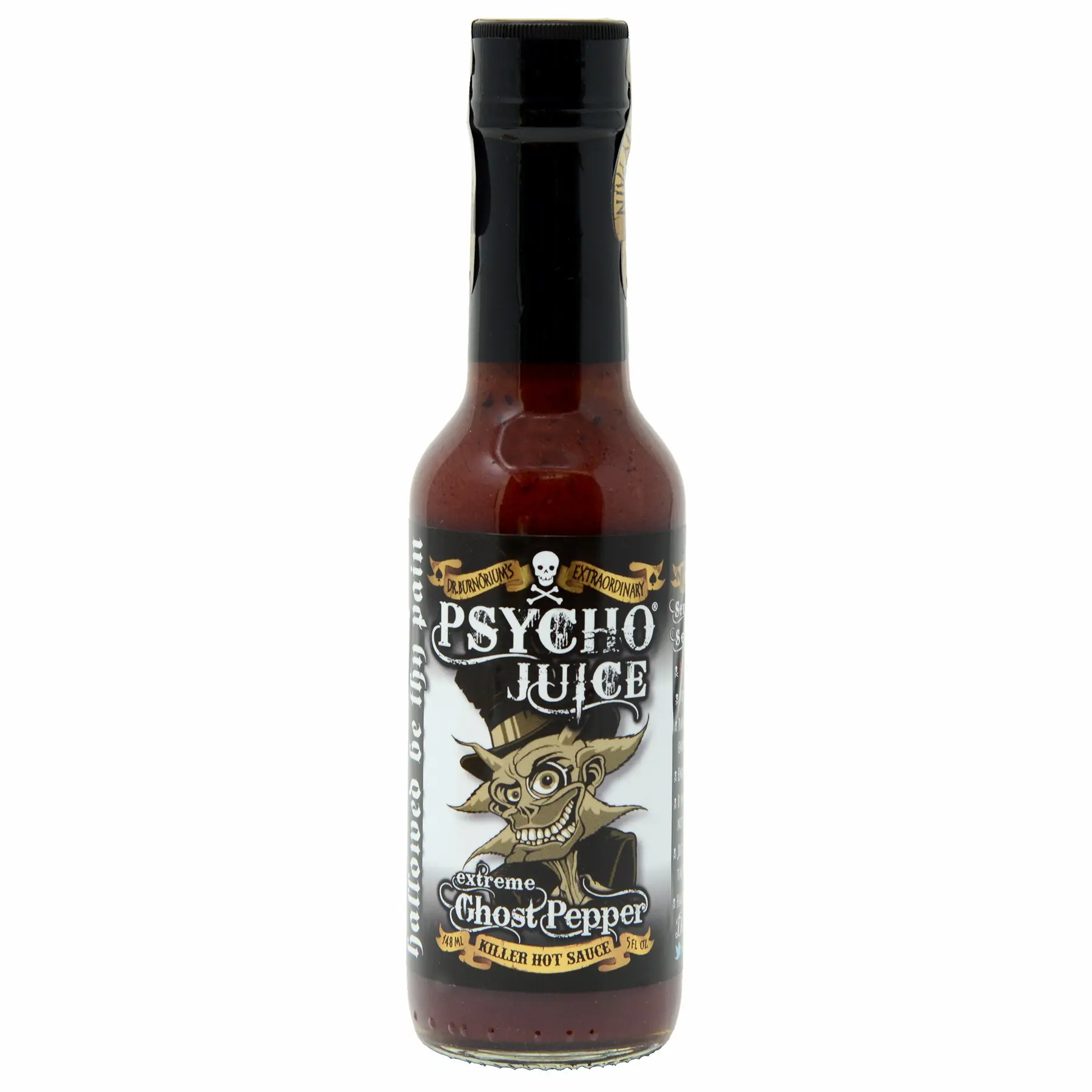 PSYCHO JUICE Extreme Ghost Pepper Hot Sauce