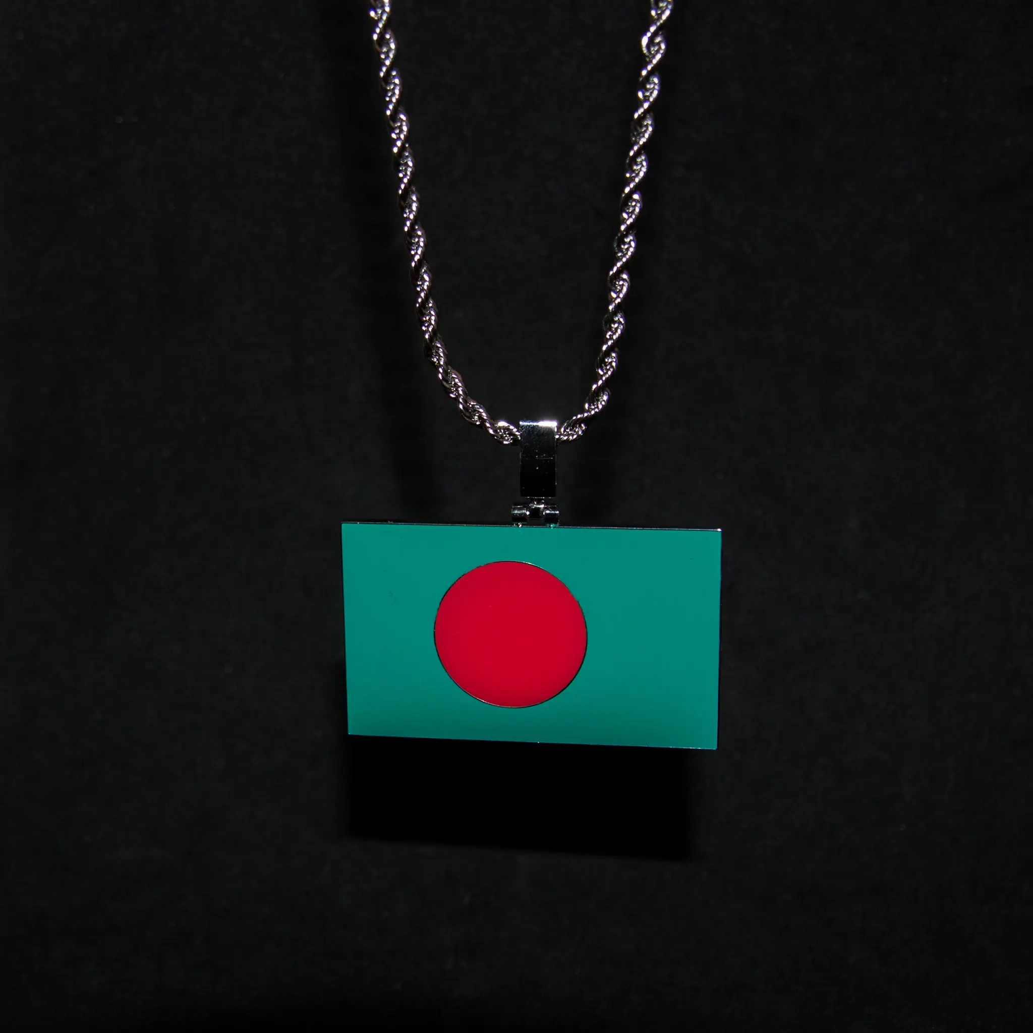 Bangladesh Flag Pendant - Christmas, Christmas Gifting, Gifts For Her, Gifts for Women, Gifts for Men, Trending Jewelery, Fashion Jewellery, Luxury Stylish Birthday Gift