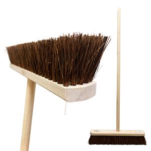 18" Outdoor Sweeping Broom Yard Brush with Wooden Handle