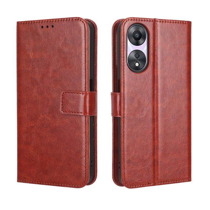 Bao da nắp gập cho OPPO A78, giá đỡ điện thoại, OPPO A78, ví, nắp lưng da PU