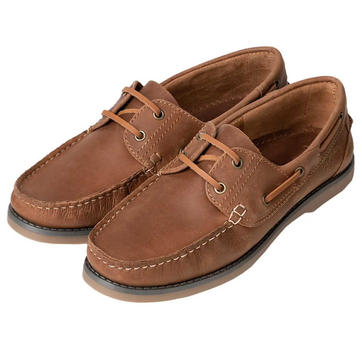 Rydale Men's Leather Deck Shoe - Runswick
