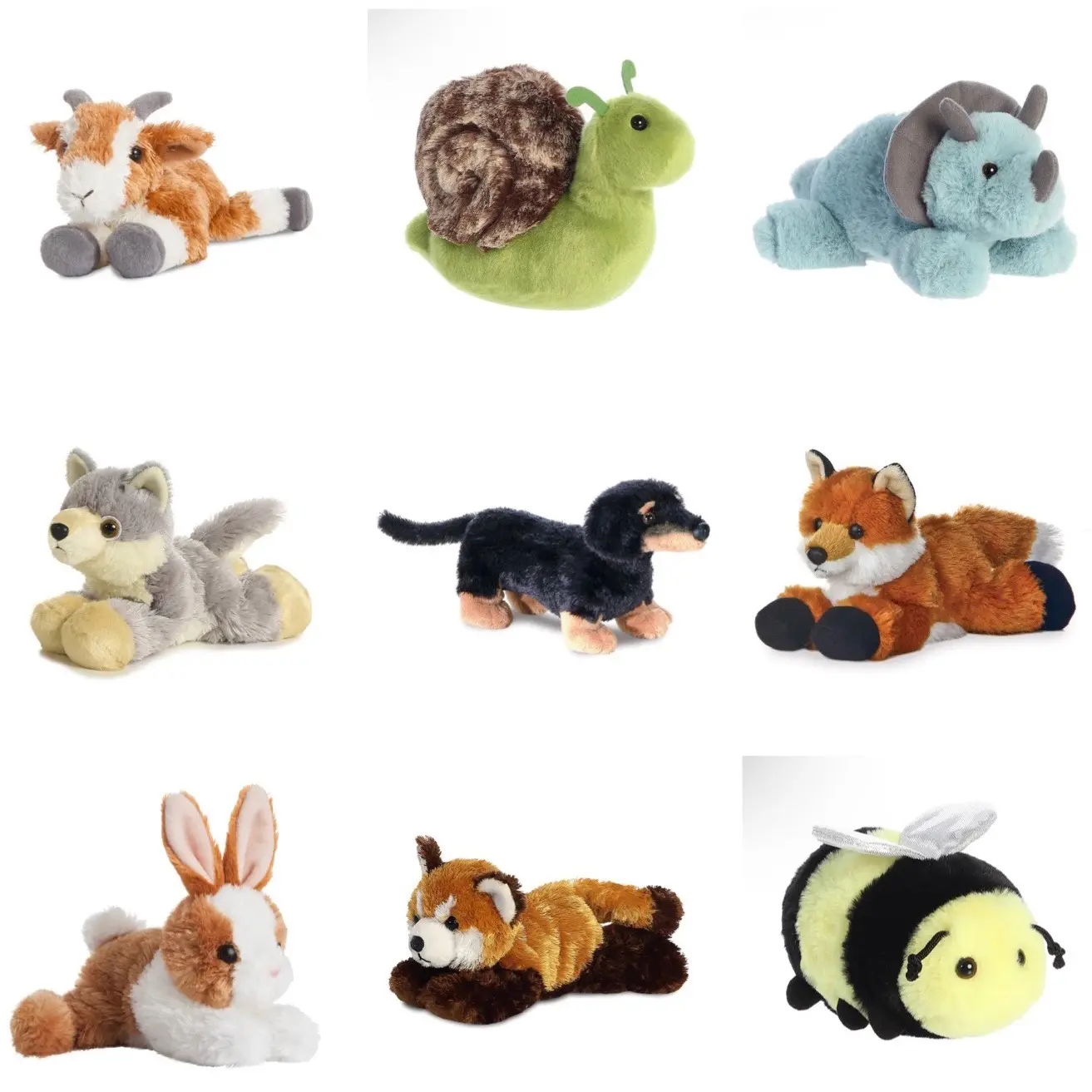 Flopsie 8 inch Animal bean bag eco friendly plush soft toys (fox tiger lion cheetah snow leopard Axolotl giraffe hippo seal sloth meerkat sting ray dinosaur snail goat dachshund wolf bunny bee penguin llama pig bay orca cat Guinea pig)