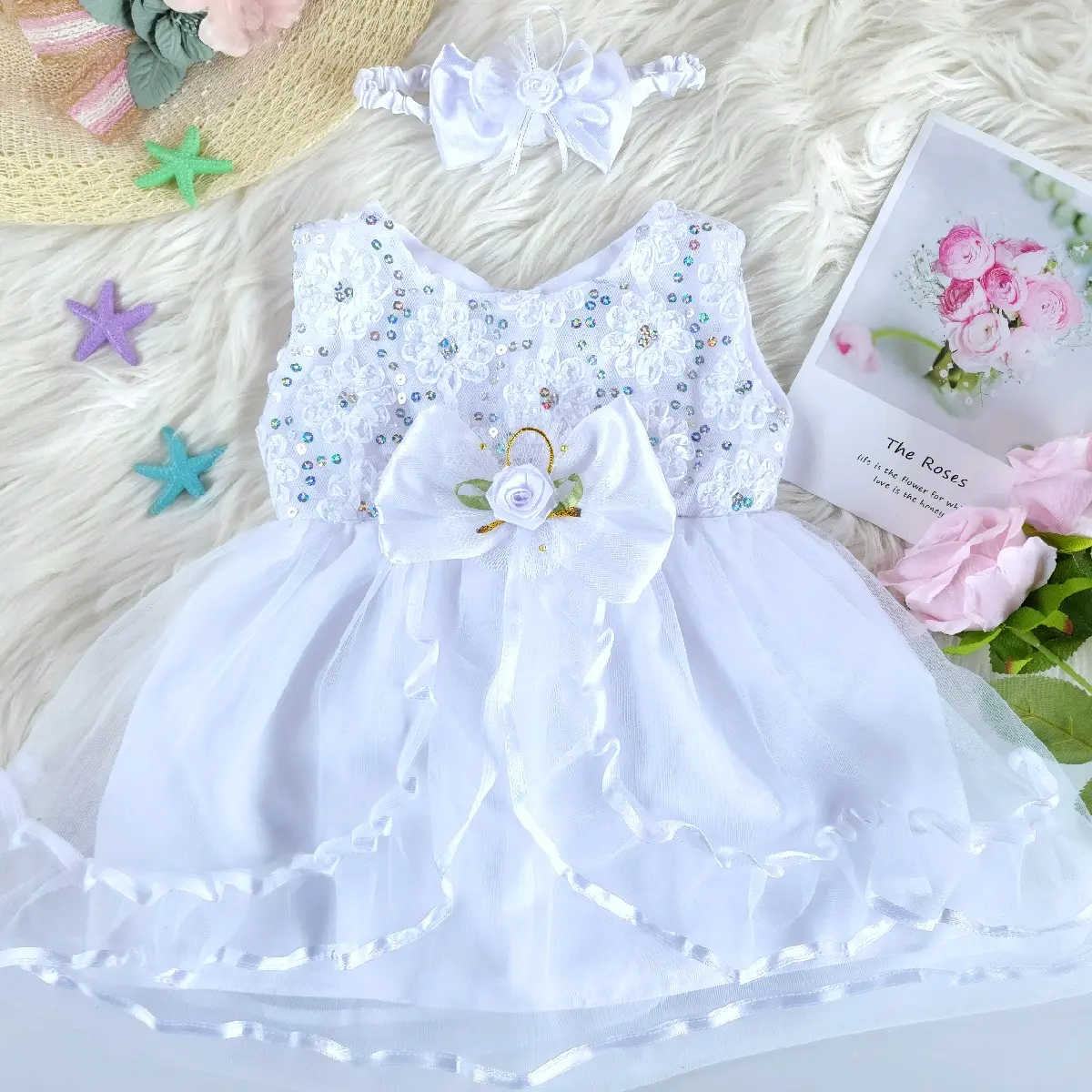 JJAS pambiyag dress with head band special lace fabric