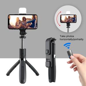 4 in 1 Selfie Stick With Fill Light Tripod Monopod Wireless Bluetooth Remote Phone Stand Holder