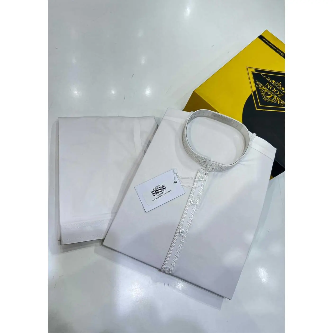 ZN2933 Off White Readymade Mens Shalwar Kameez
