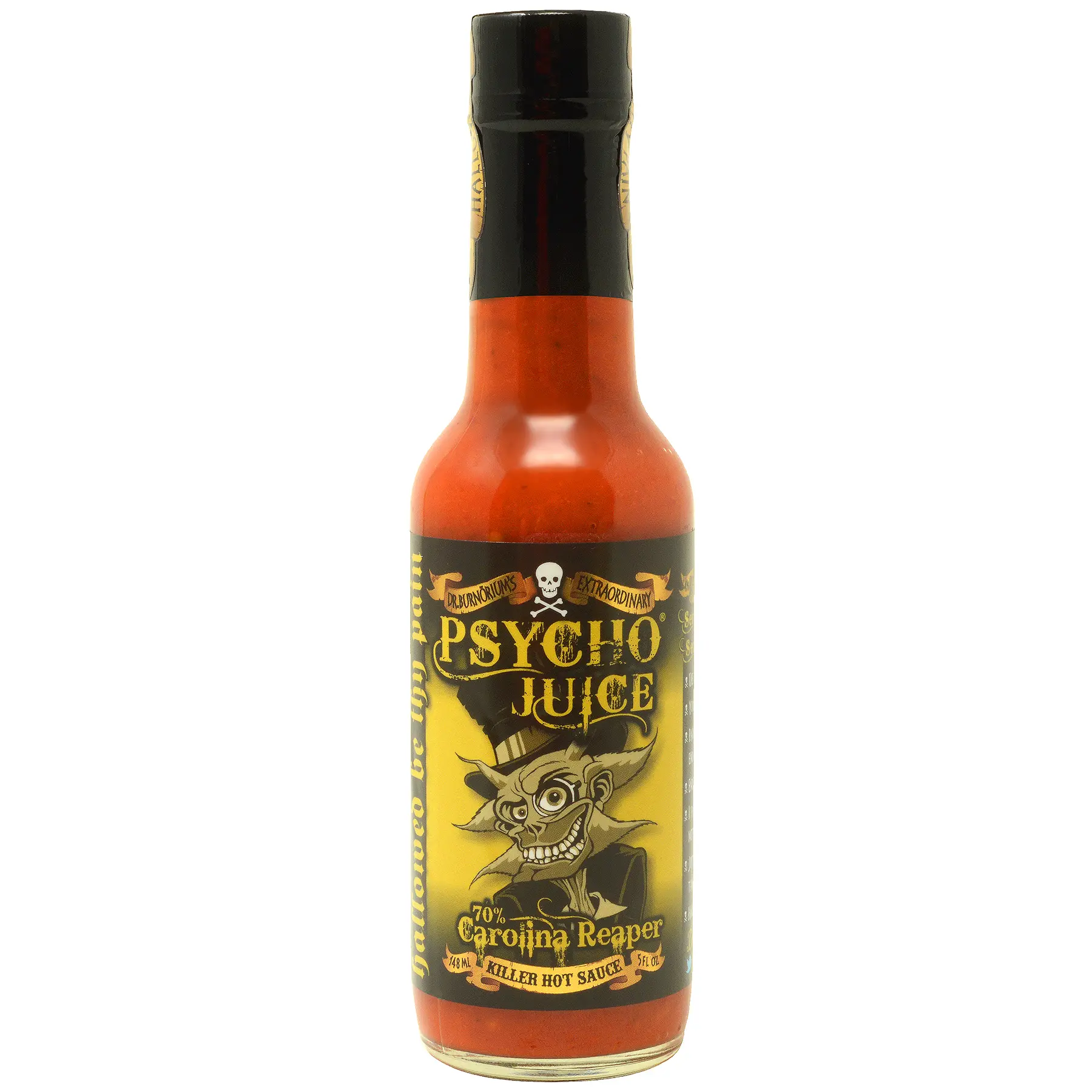 PSYCHO JUICE 70% Carolina Reaper Hot Sauce