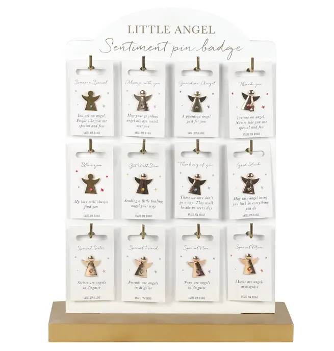 Angel Sentiment Pin Badge