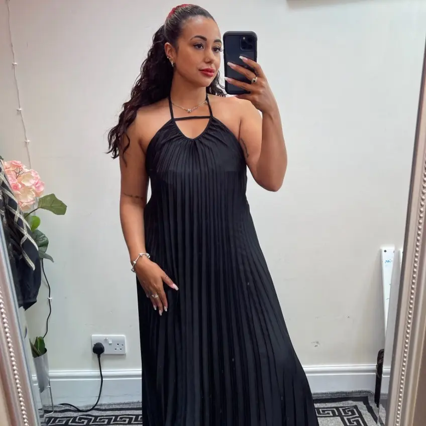 Justina Pleated dress