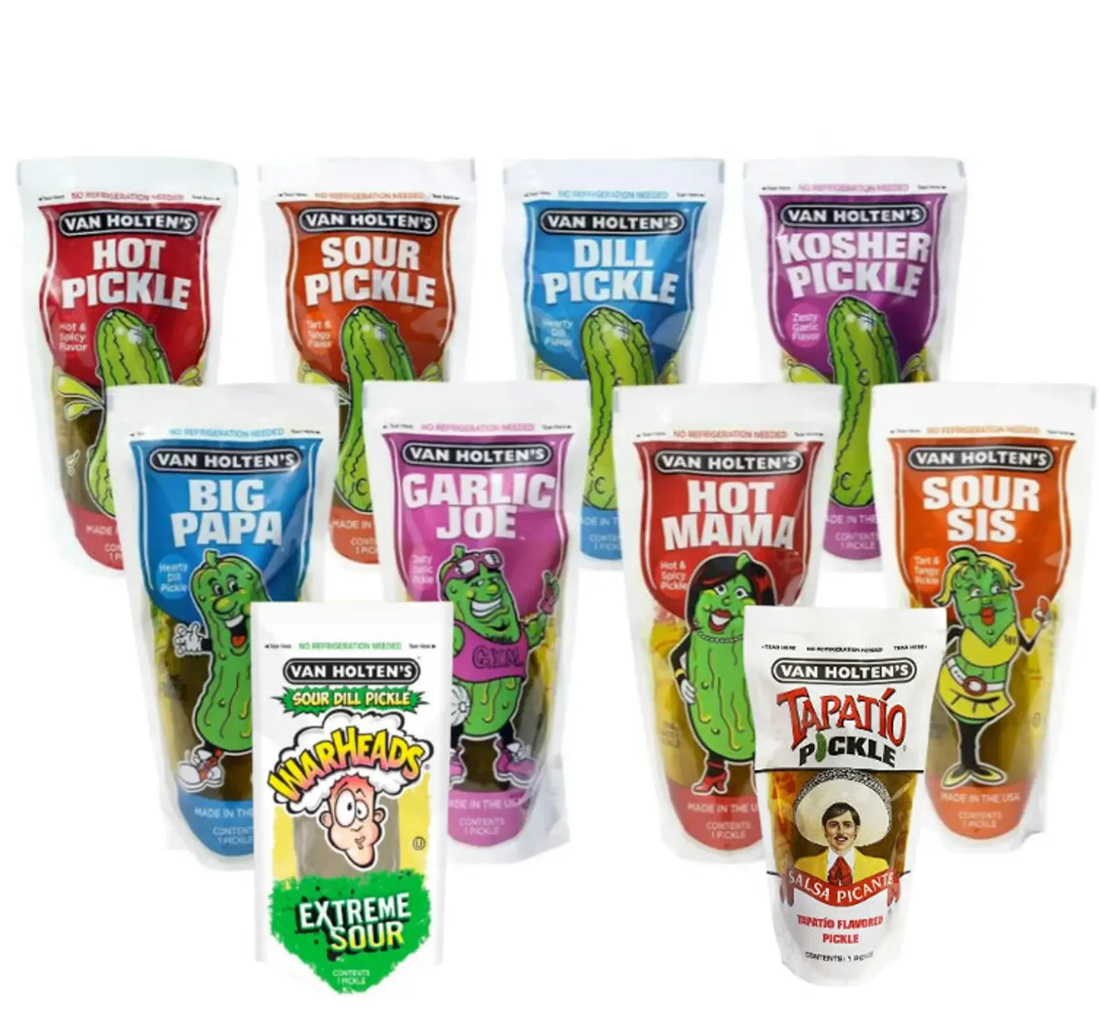 Van Holtens Pickles Jumbo + Mrs Kleins Chamoy Pickle - Multiple Flavours