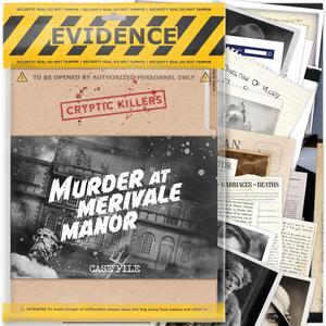 Cryptic Killers Unsolved Murder Mystery Game - Murder at Merivale Manor