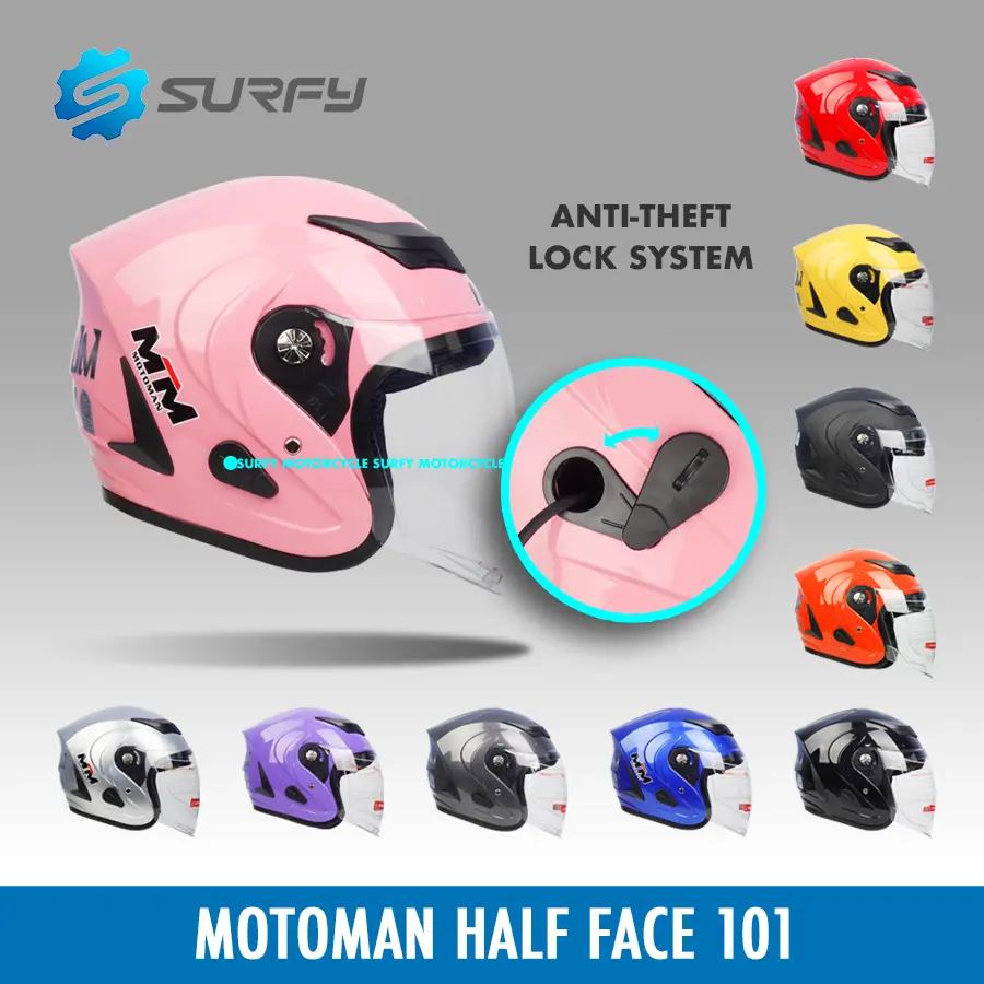 ZEBRA YM 902 HALF FACE DUAL VISOR MOTORCYCLE HELMET TikTok Shop