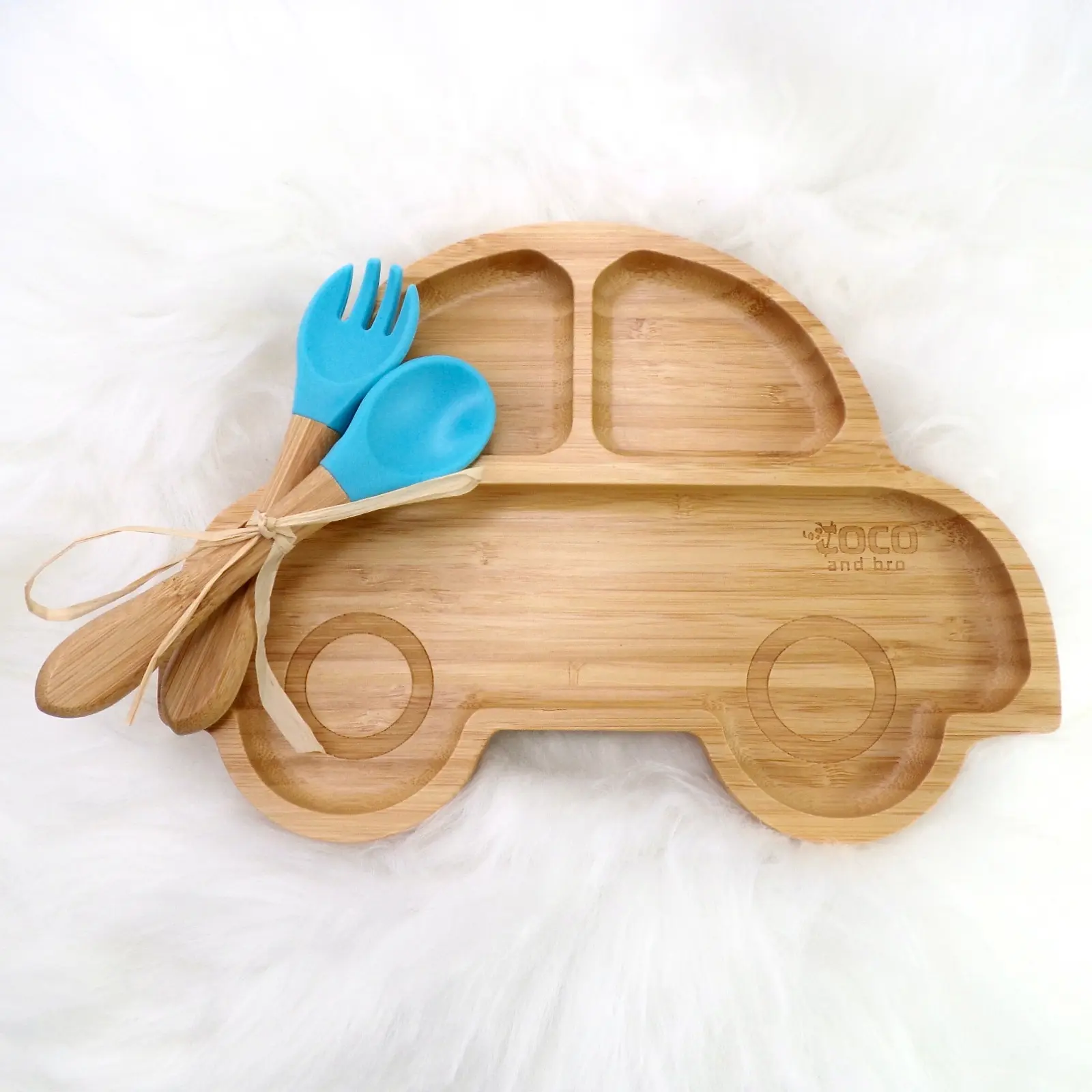 Vroom Car infant, toddler and baby weaning plate.
