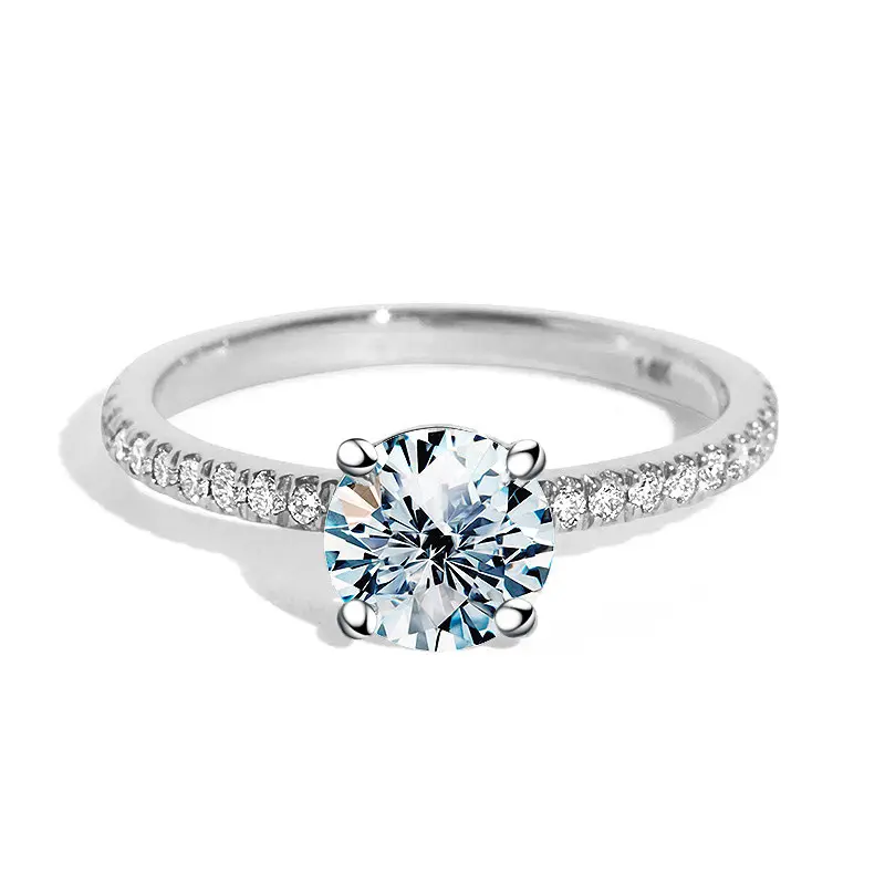 【#82】Classic Four-Claw 925 Sterling Silver Moissanite Ring