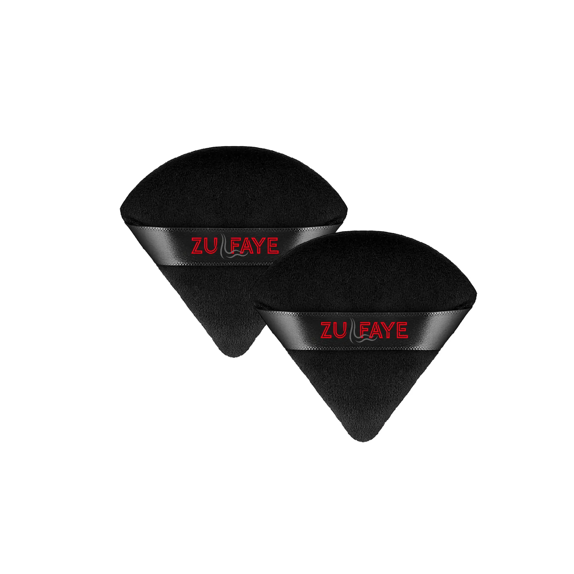 Zulfaye makeup powder puff for wet and dry makeup, triangular poweder puff for a flawless finish