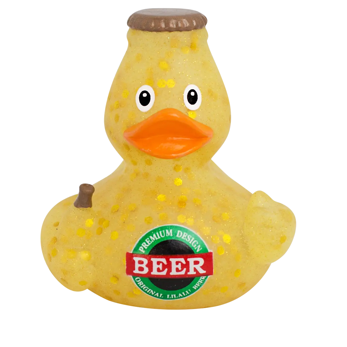 Beer Bottle Rubber Duck Novelty Collectors Bath Toy Gift - Yarto