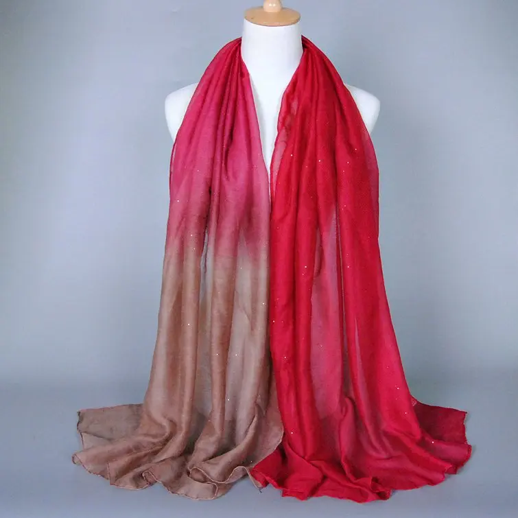 Duotone Scarf - Red & Brown