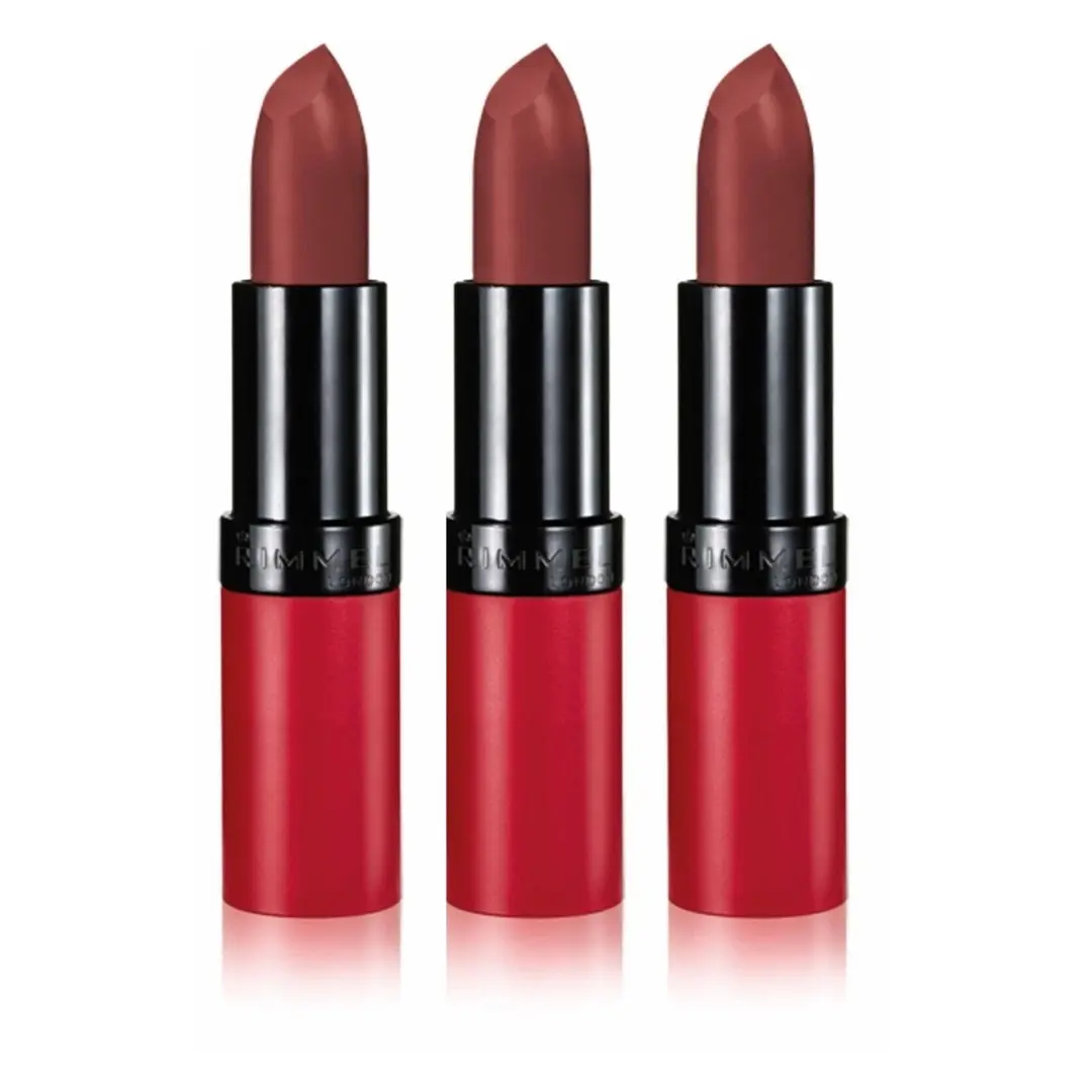 Rimmel London Lasting Finish Matte Lipstick by Kate - 3 Pack