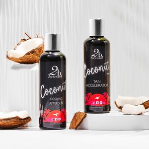 2BTanned Coconut Paradise Bundle with aftersun and spf 6