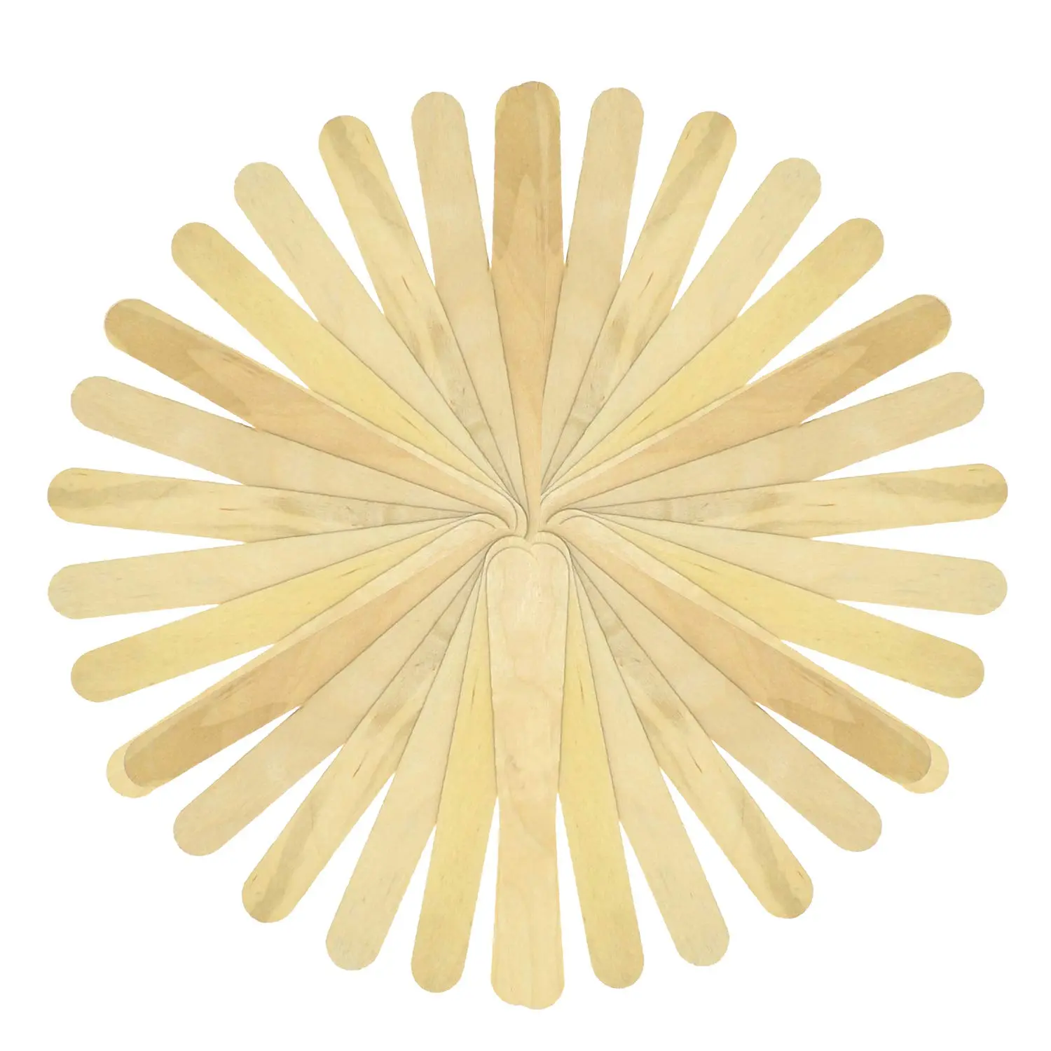 200pcs Lollipop Sticks 5.9 inch, Wood Craft Sticks, Lolly Sticks for Home and School Crafts, Wooden Popsicle Sticks, Ideal for Arts and Handwork, Garden Identifiers, Classroom Art Supplies Disposable Cream Plant Split