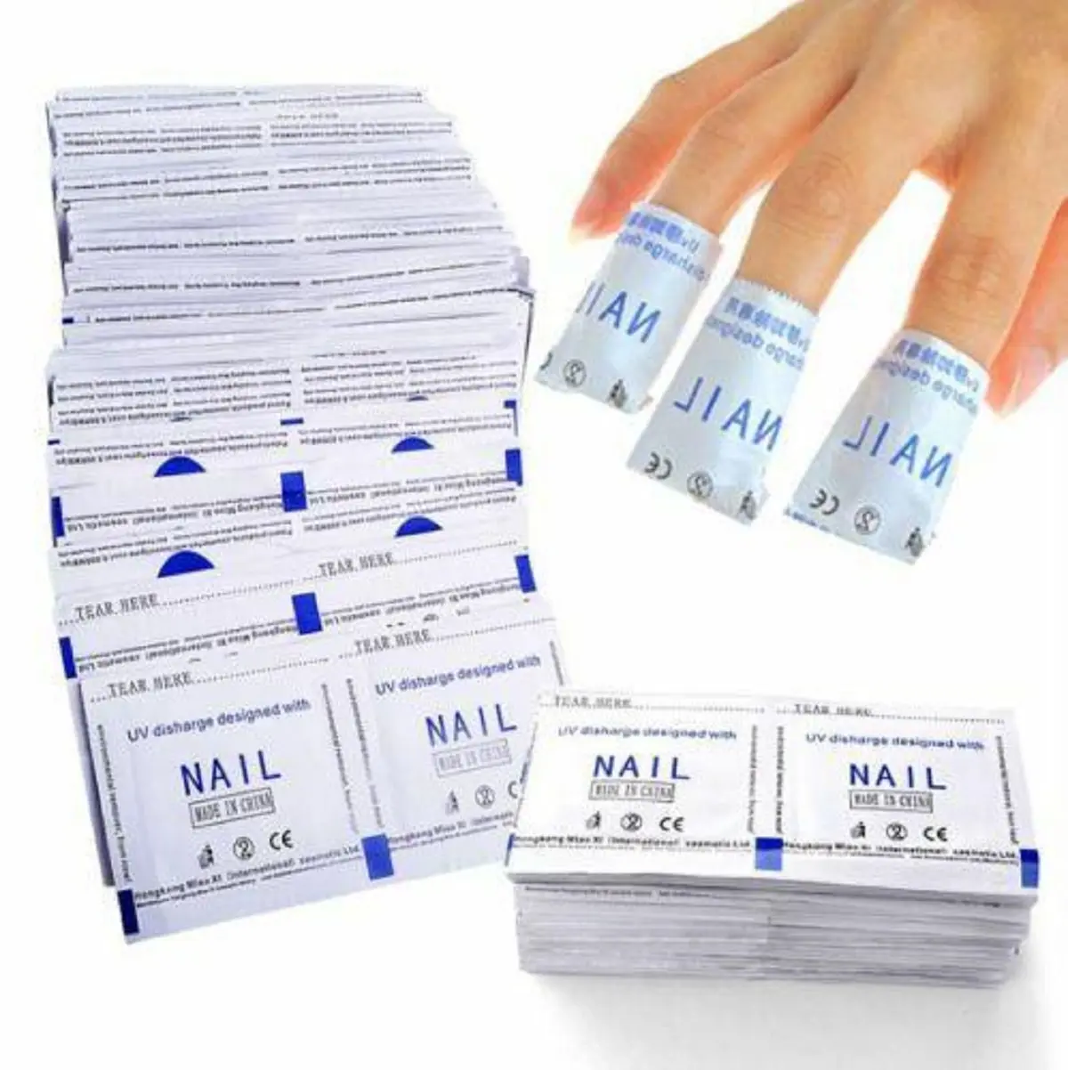 50/100/150/200pcs Remover Wraps For Gel Polish Acetone Pad Foil Nail Art Cleaner Nail Care Nail Polish