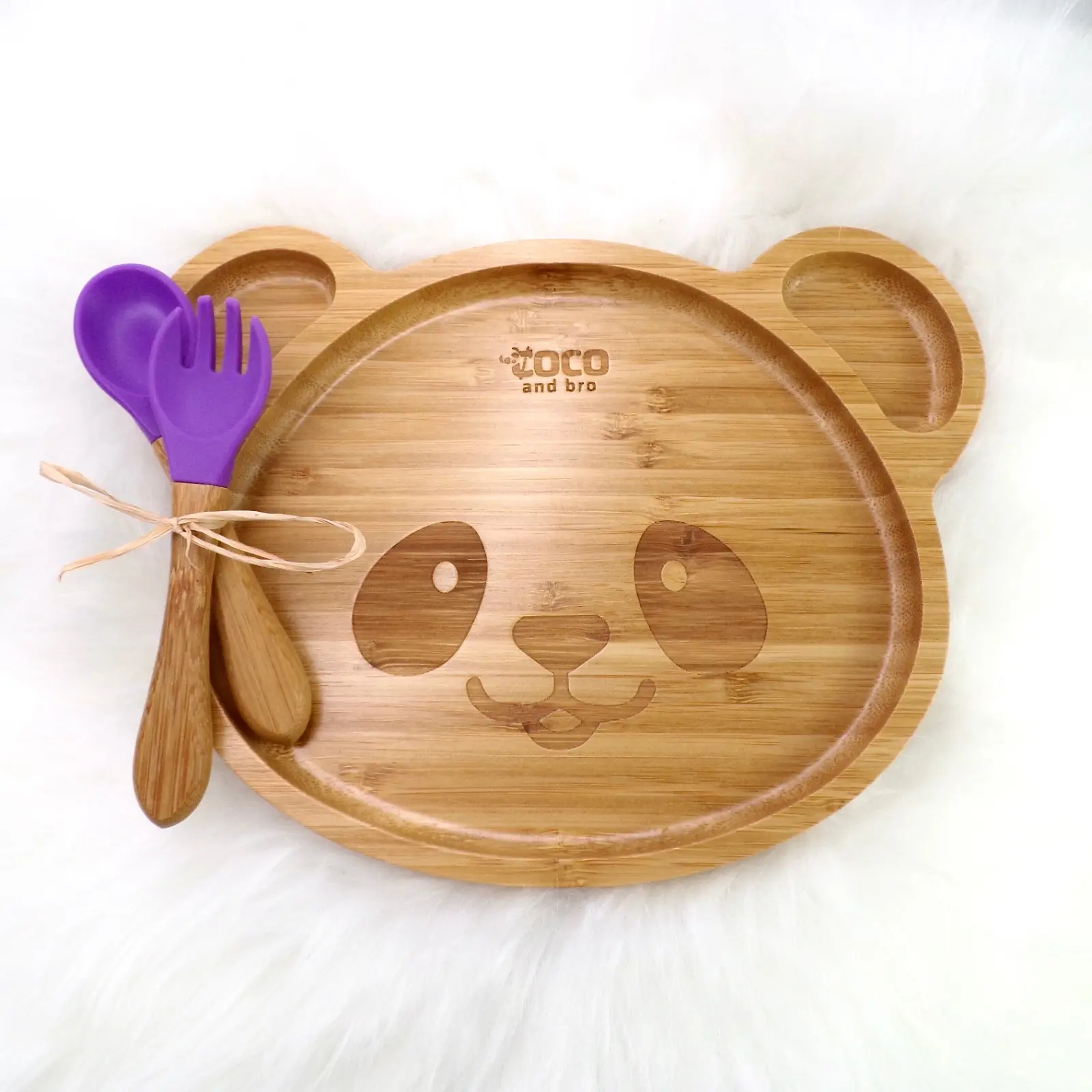 Pippi Panda infant baby and toddler weaning plate