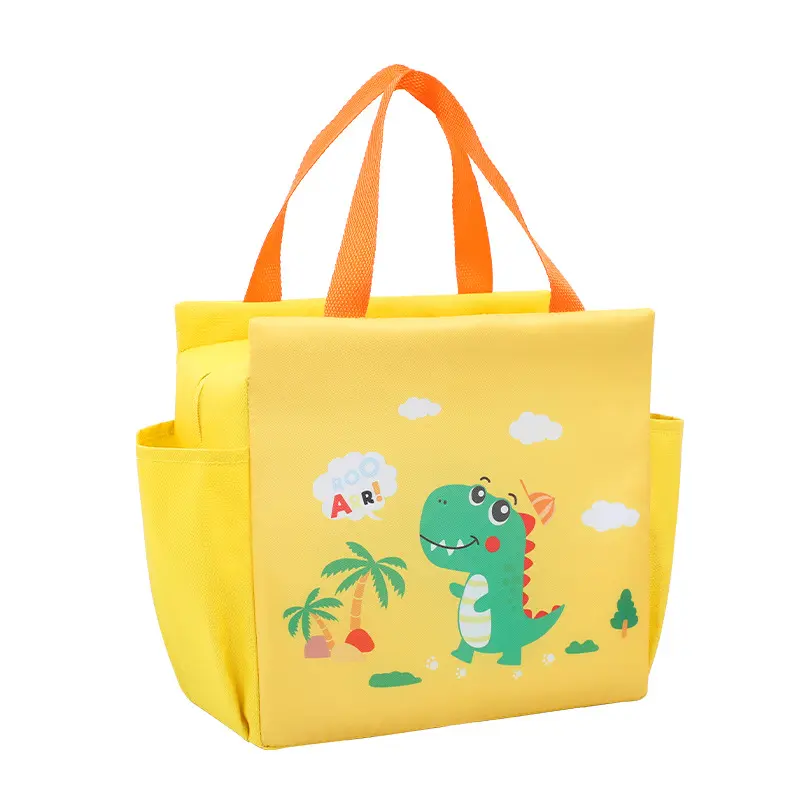 Design Large Waterproof Thermal Insulation Lunch Bag Handheld[ Picnic Bag / Dual Pocket]