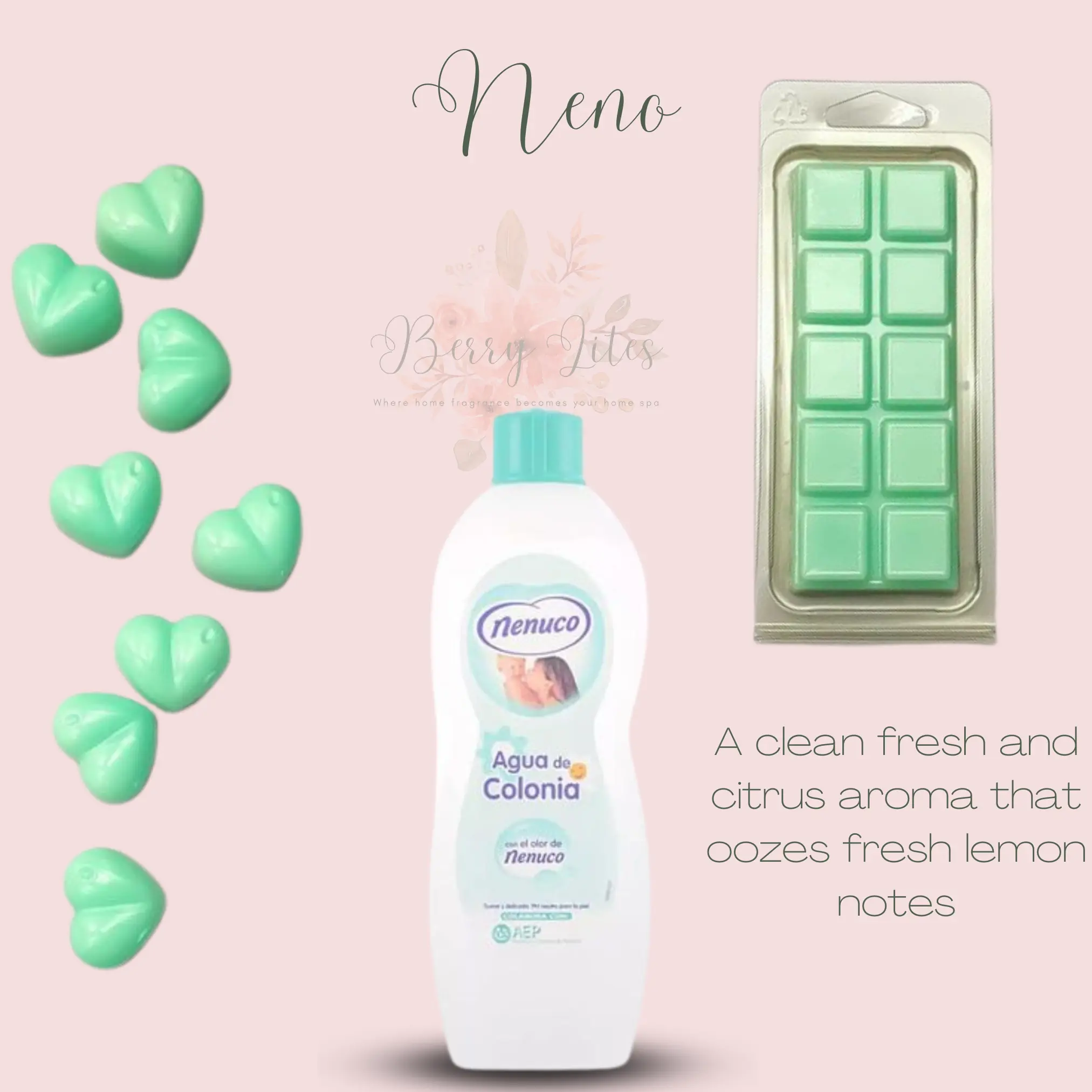 Neno Wax Melts, Spanish Cleaning Scents, Luxury Wax melts, Strong Melts, Snap Bar, Cleaning Wax Fragrance, Spanish Baby Scents, Cologne wax